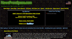 Desktop Screenshot of newsfromspace.com