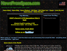 Tablet Screenshot of newsfromspace.com